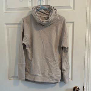 Lululemon Women's Light Gray Cowl Neck Sweater
